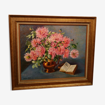 Painting bouquet of flowers