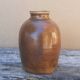 Brown vase signed Barotte