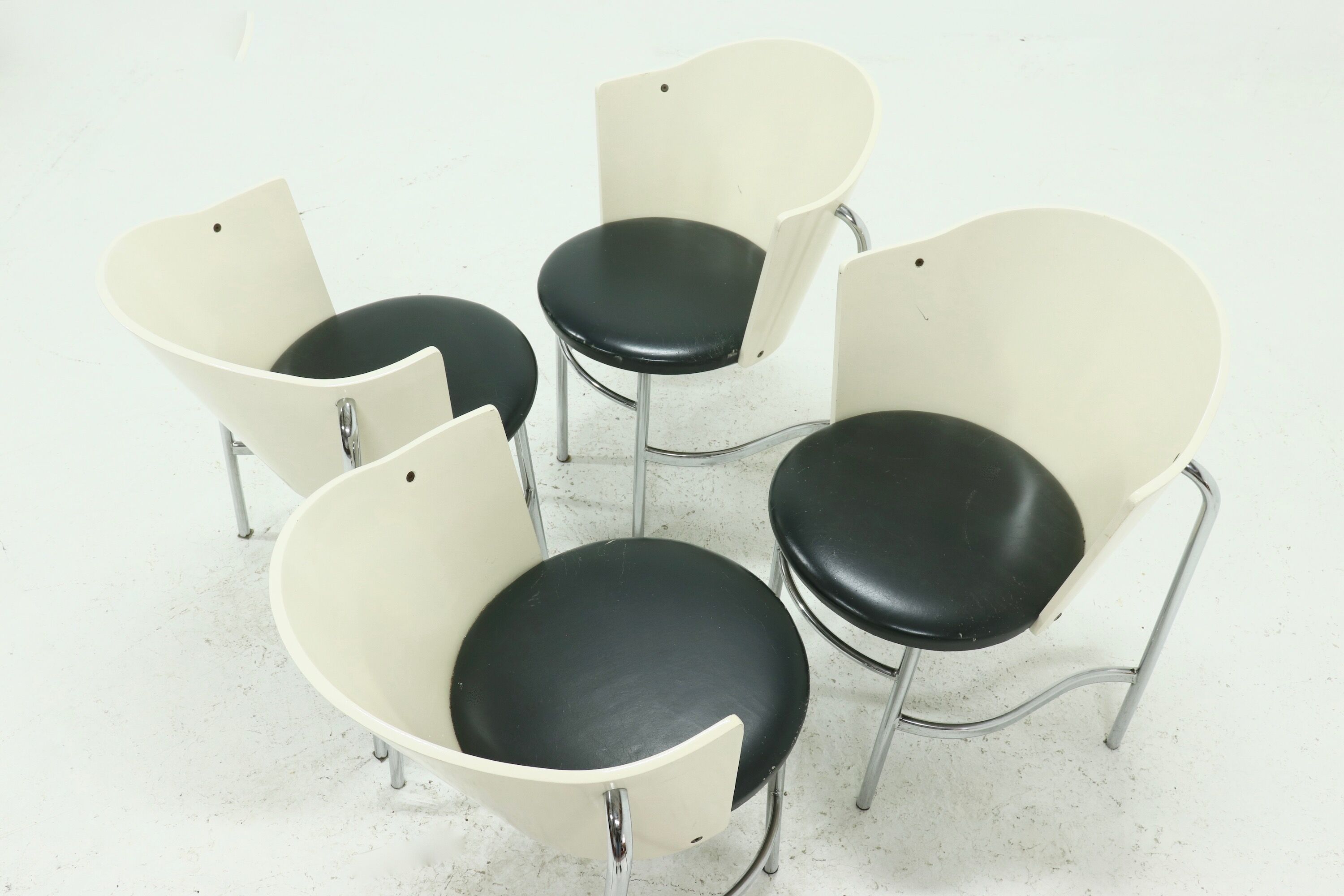 Set of 4 Brobon Dining chairs by Abe Bonnema & Floris van den Broecke 1990s