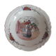 Empty serving dish Obernai Faïence Sarreguemines diameter 31.5 cm High. 6 cm