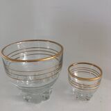 Lot of glasses and carafe year 50