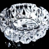 Cut crystal ashtray