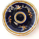 6 cups blue Gien Renaissance coffee