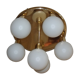 Ceiling lamp 6 opaline globes 1980