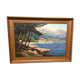 Manant Jean Baptiste peinture huile signée petit port de méditerrannée cote d'azur