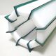 Two-tone white green pendant lamp Harvey Guzzini 60s