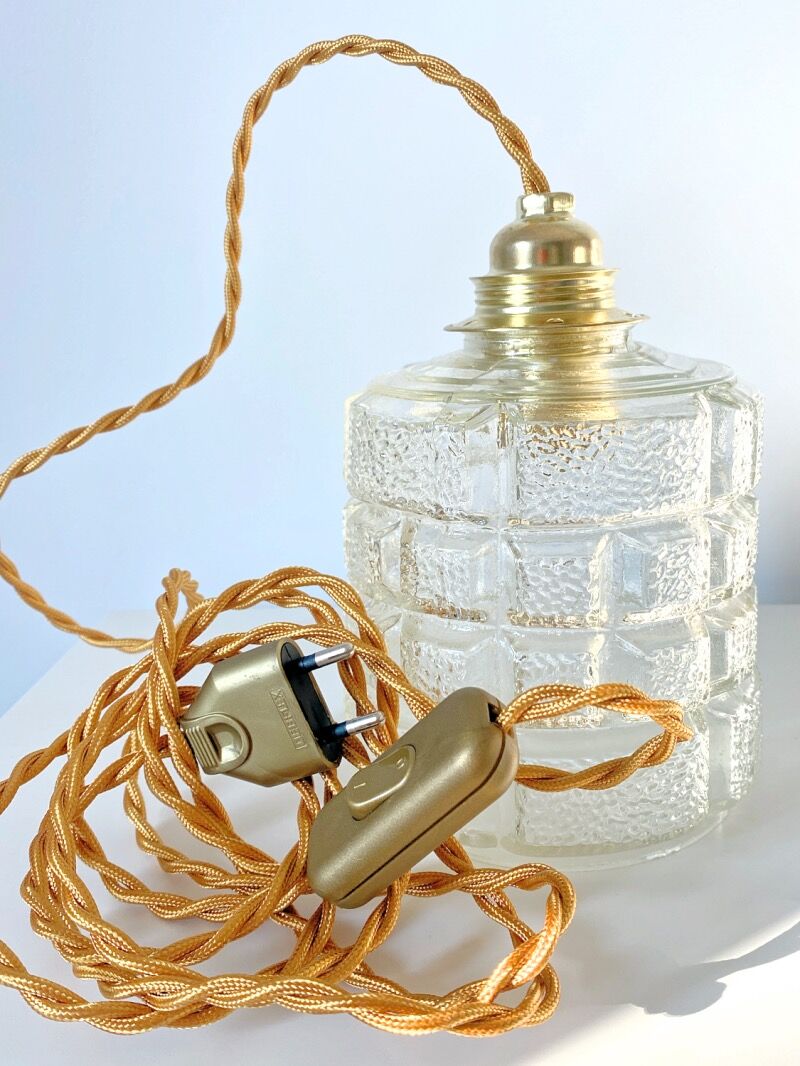 Lampe baladeuse en verre