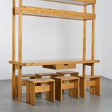 Separation table by Bernard Taillefer, Les Arcs circa 1975