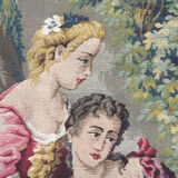 Tapisserie Jacquard de style Aubusson "Berger Galant"