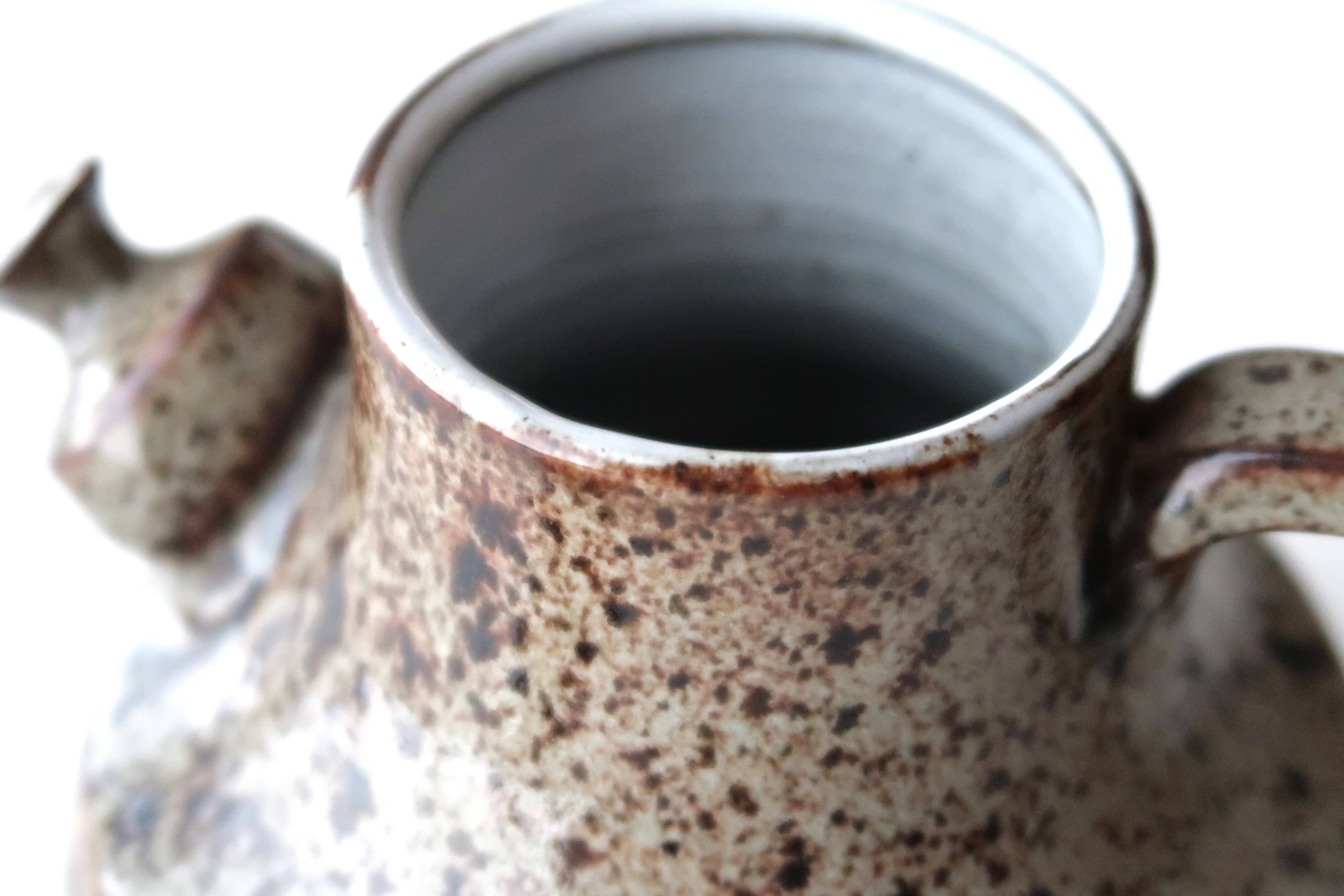 Ceramic teapot by Alain Bresson, 60s