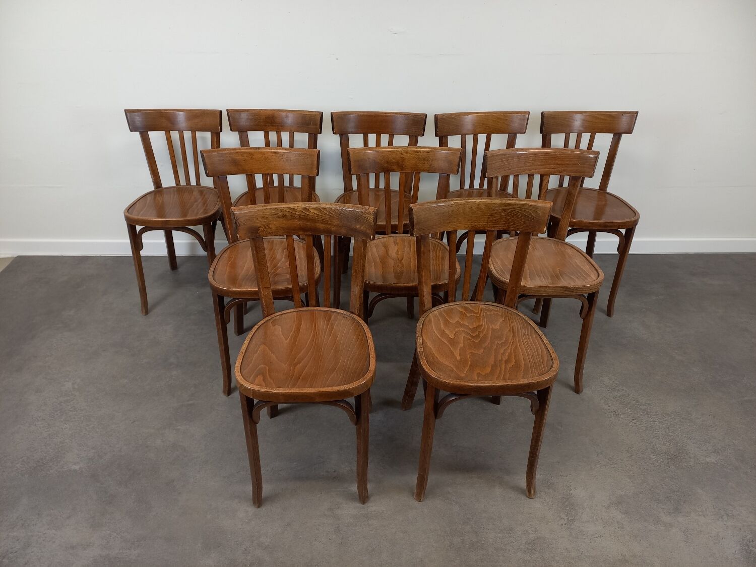Baumann bistro chairs, set of 10