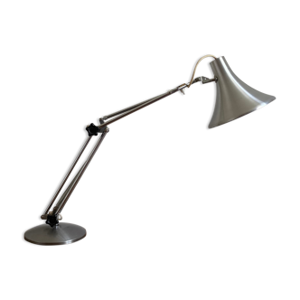 Lampe articulée vintage. Inox et chrome. 1960 70.