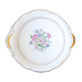 Plat à gâteau Digoin Sarreguemines "Lilitia" grande assiette plate