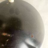 Vintage industrial table lamp in black metal and chrome