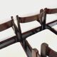 Set of 6 vintage Italian sleigh chairs by Mario Sabot