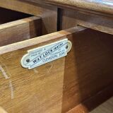 English walnut desk from the 1950s