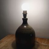 Signed vintage sandstone lamp