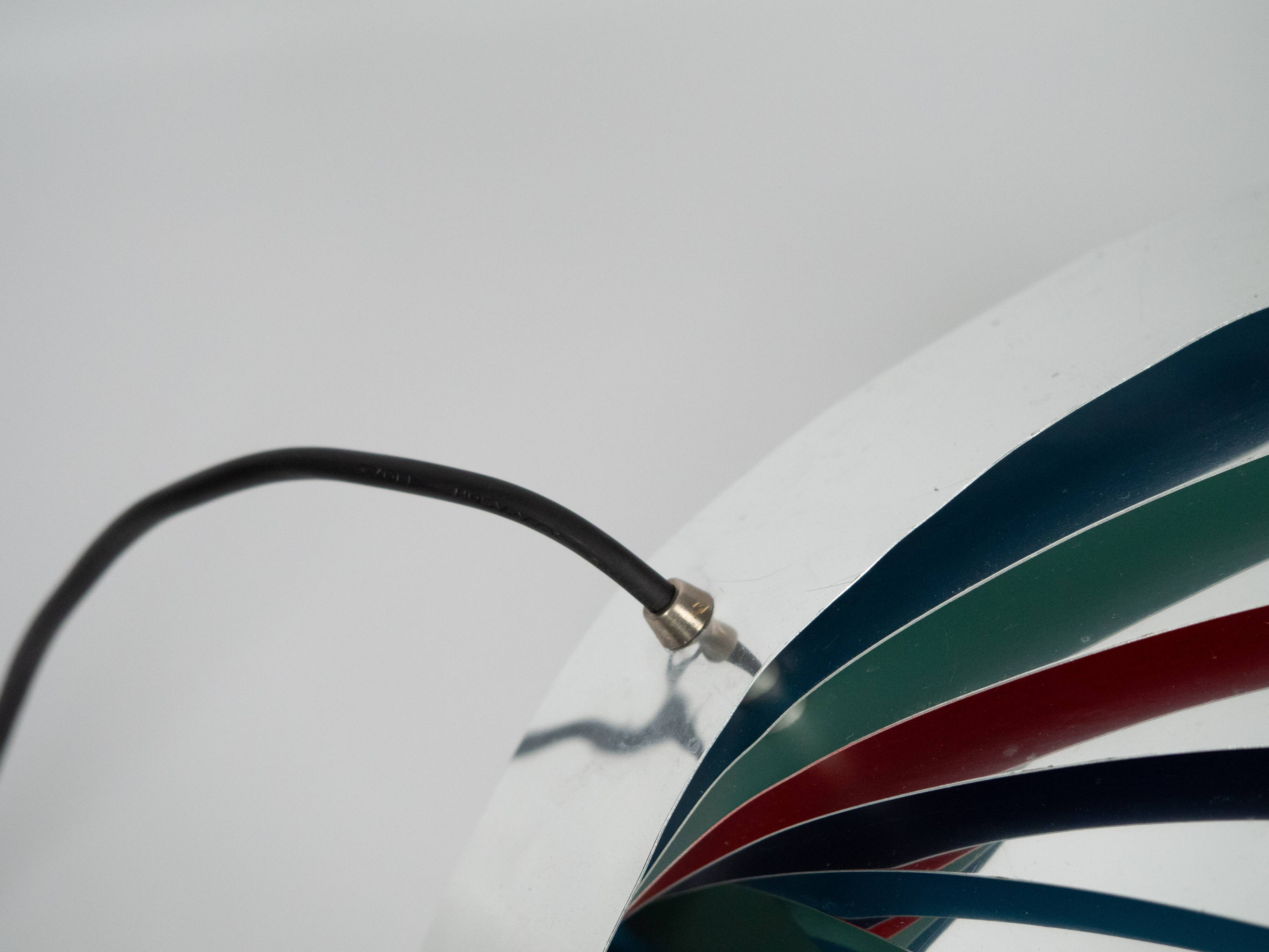 Lampe suspendue vintage danoise Konkylie par Louis Weisdorf, Lyfa, 1963