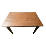 Spindle leg table, fir and beech