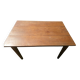 Tapered leg table, fir and beech