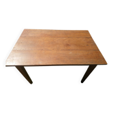 Tapered leg table, fir and beech