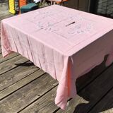 Nappe rectangle neuve AG brodé main 196X174cm