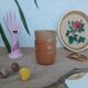 Three ramekins in glazed sandstone - vintage