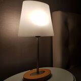 Lamp with 80s plastic lampshade