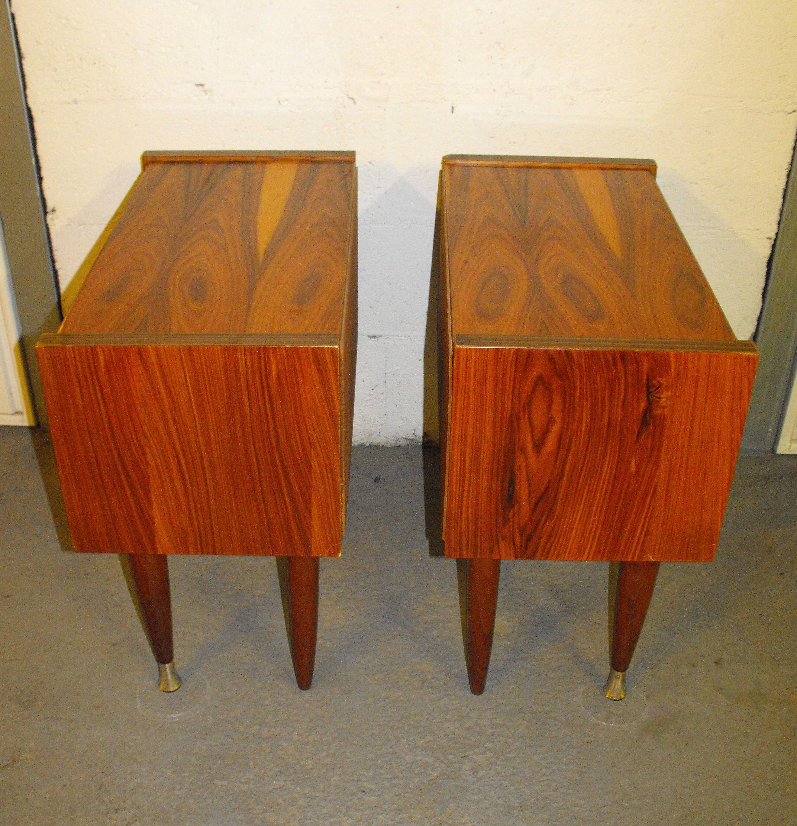 Pair of bedside 50s-60s.