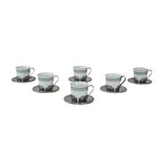 Set of espresso cups, Italian design, 1980s, made in Italy