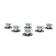 Set of espresso cups, Italian design, 1980s, made in Italy