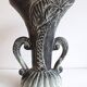 Baluster vase decorated with palm trees, 1950s style