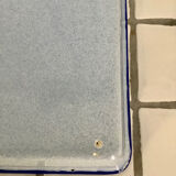 Enamelled sheet metal plate tray