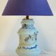 Vintage Blue Ceramic Lamp