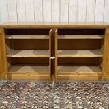 1950s English 4-door fir sideboard