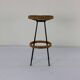 Original sixties rattan bar stool by Rohé Noordwolde Holland
