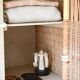 Rattan and wicker cabinet