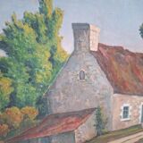 Oil on canvas landscape
