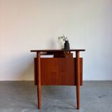 Vintage Danish freestanding desk teak