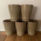 Set of 5 mug in old cermer sandstone