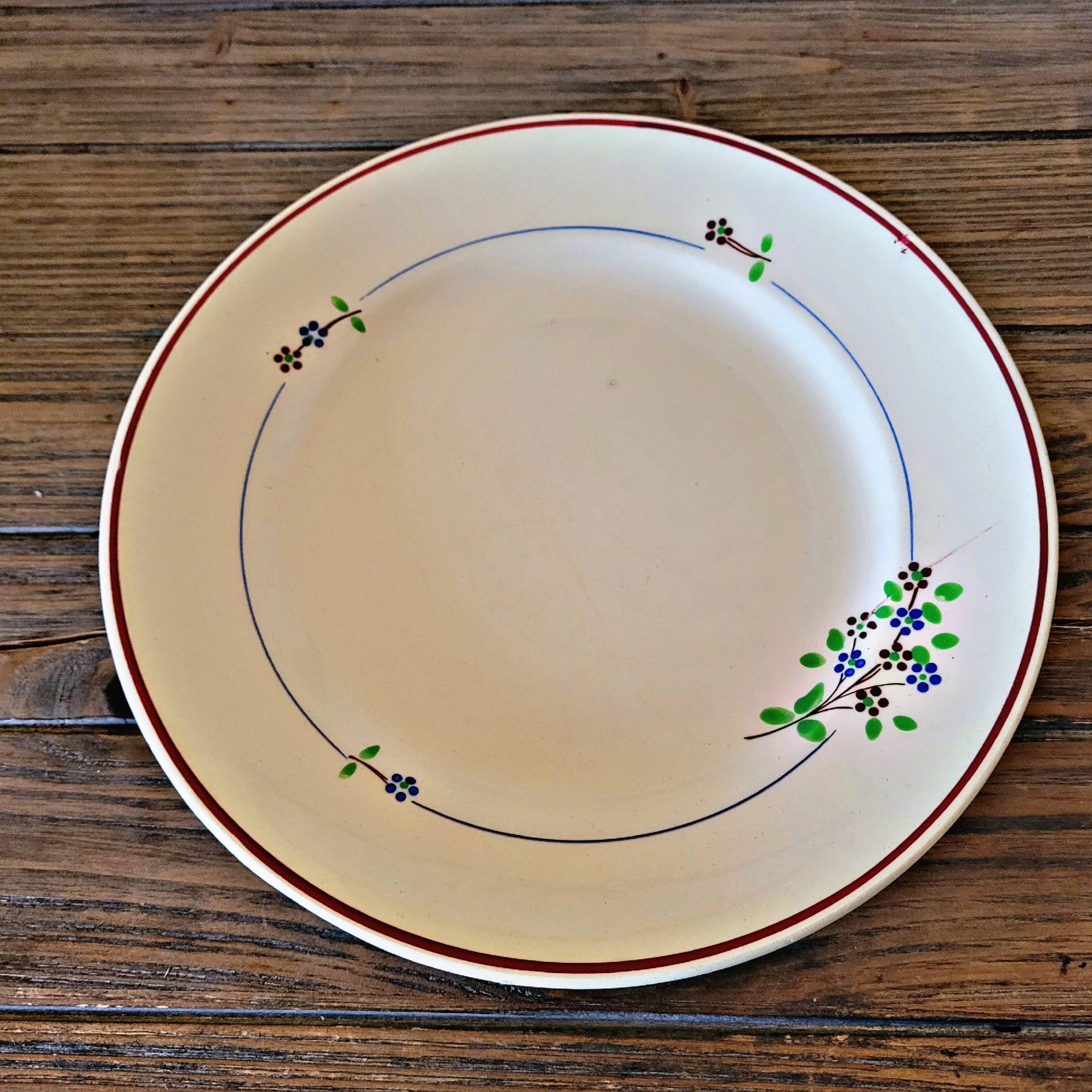 Round dishes Moulin des Loups Orchies, "Isabelle" service