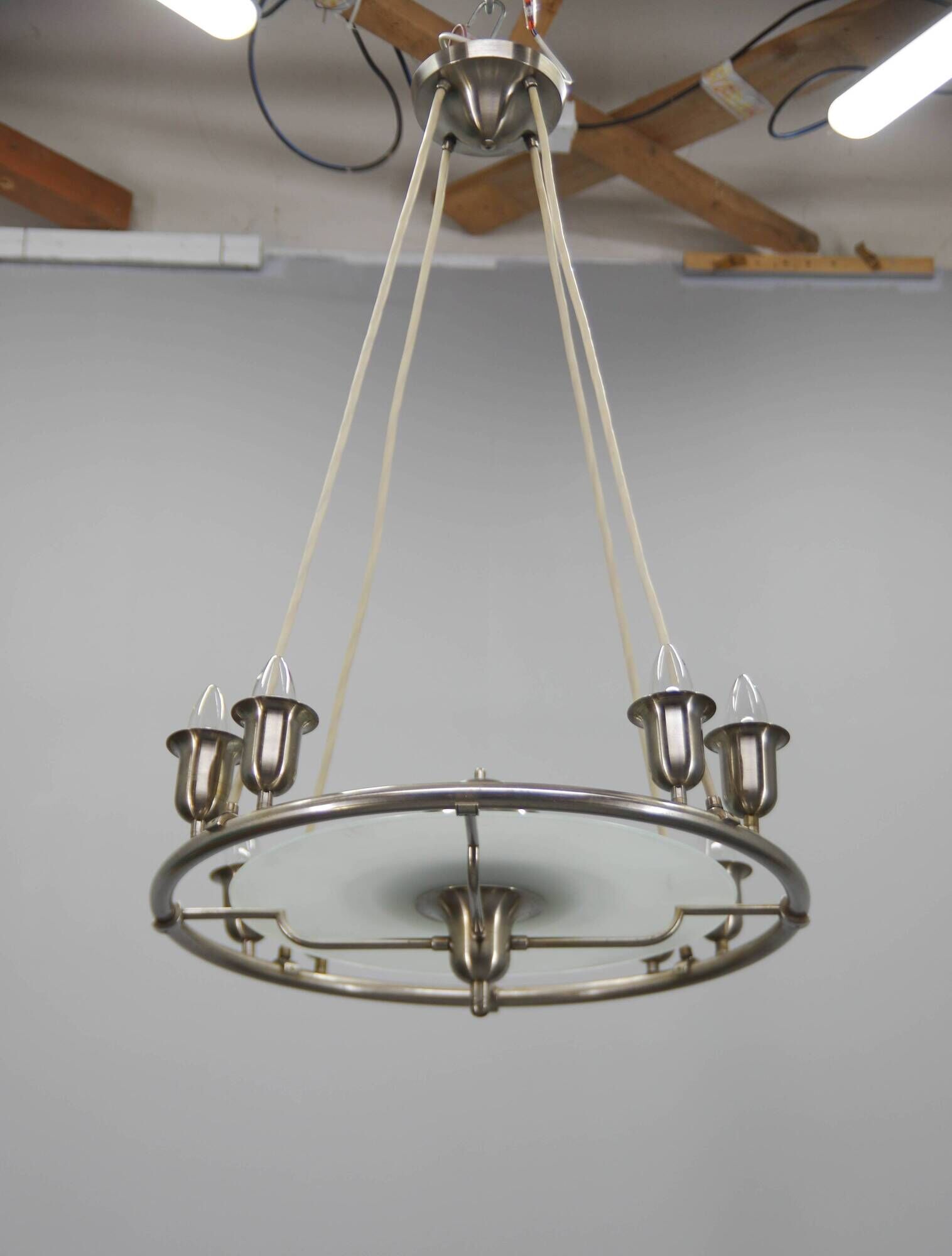 Art Deco Chandelier by Franta Anýž for IAS, Czechoslovakia, 1930s