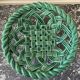 Braided earthenware basket