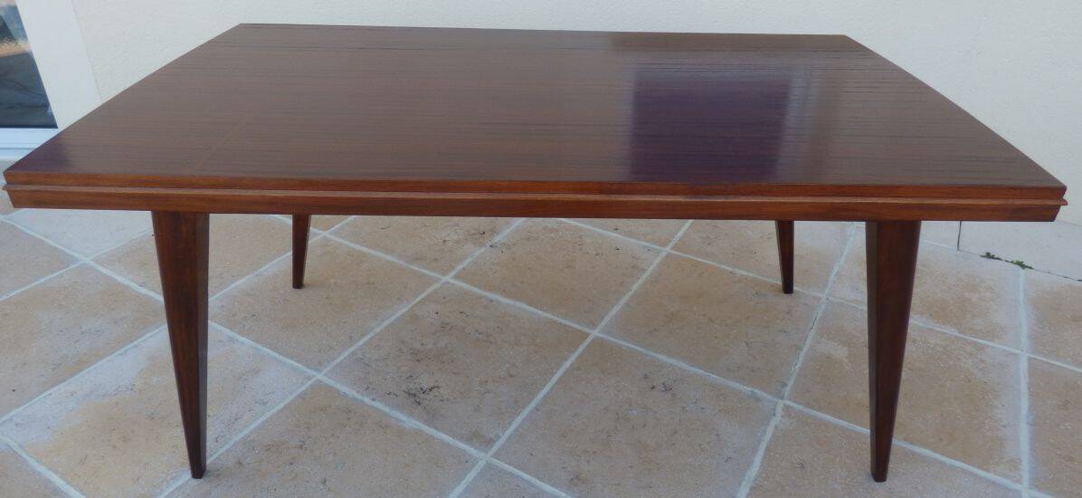 Compass leg table from the 1950s in teak wood – Very good condition