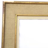 1950s frame in wood, plaster and fabric
