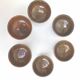 Set 6 bols tripodes terre cuite forme anthropomorphe