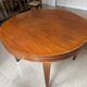 Impeccable 1950s round table in mahogany.
