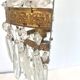 Applique verre, laiton, années 50