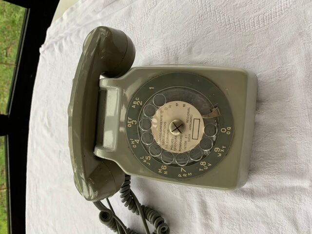 1974 socotel S63 vintage grey dial phone