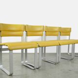 Ensemble de table à manger vintage, 4 chaises à manger Asko « Pulkka », table Ilmari Lappalainen & Pastoe années 60-70